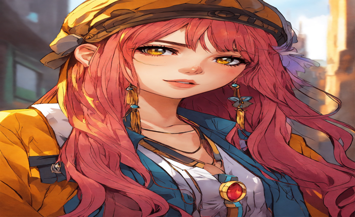 beautiful anime girl drawing